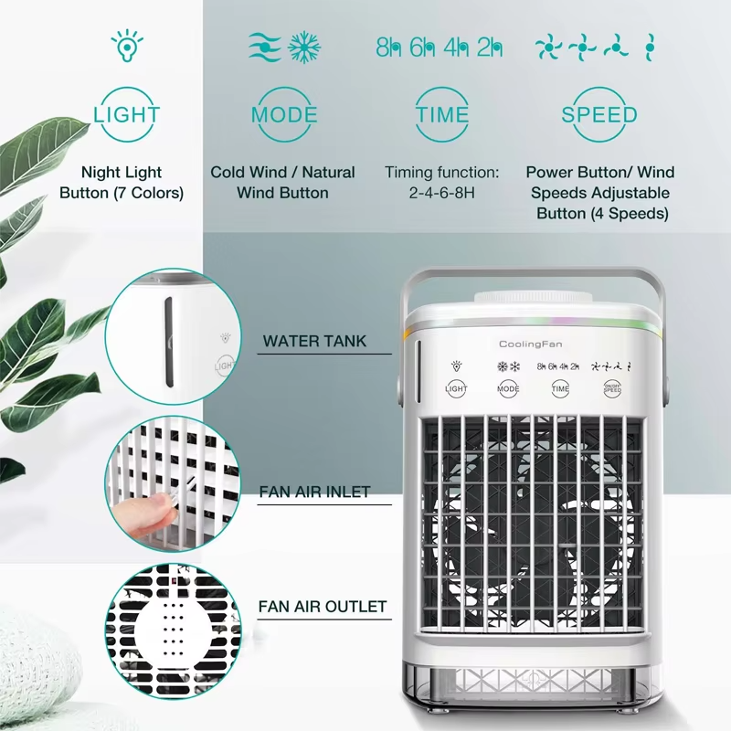 Popular mini air cooler USB air conditioning fan