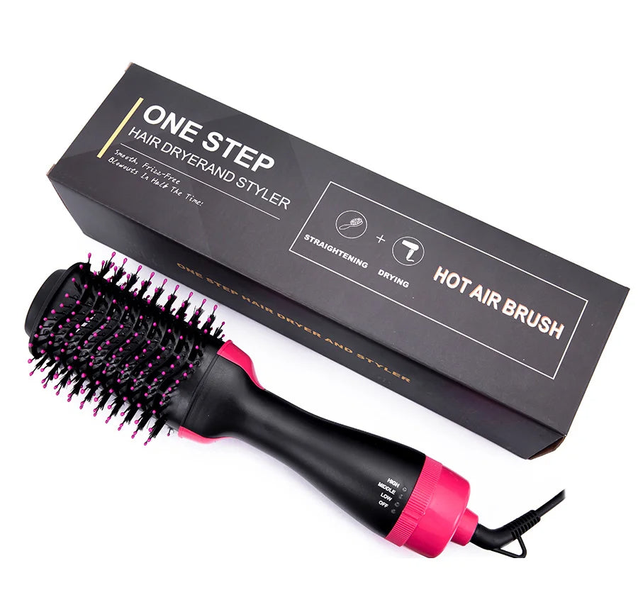 3 In 1 Brush For Hair Curler Hot Volumizing Brush Styler Curling Comb For Hair
