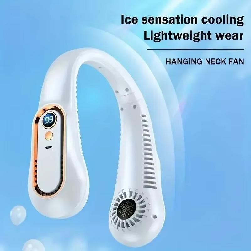 Hanging neck fan portable summer air cooler