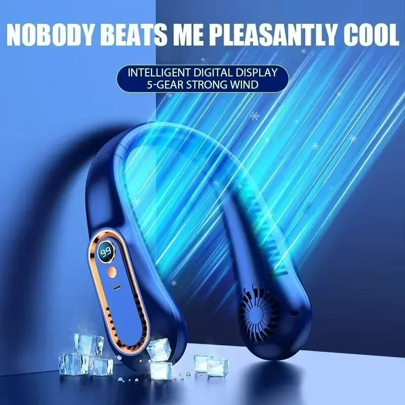 Hanging neck fan portable summer air cooler