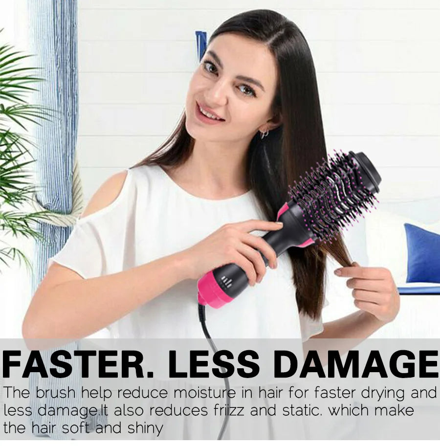 3 In 1 Brush For Hair Curler Hot Volumizing Brush Styler Curling Comb For Hair