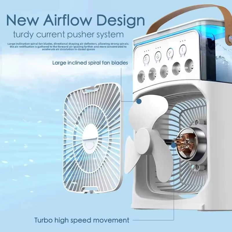 🌀 Mini 3-in-1 Cooler Fan