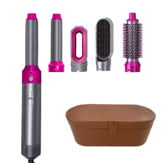 5 in 1 Hair Dryer Hot Comb Set Professional Curling Iron Hair Straightener Styling Tool Hair Dryer Household