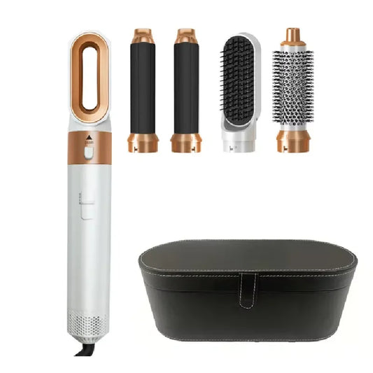 5 in 1 Hair Dryer Hot Comb Set Professional Curling Iron Hair Straightener Styling Tool Hair Dryer Household